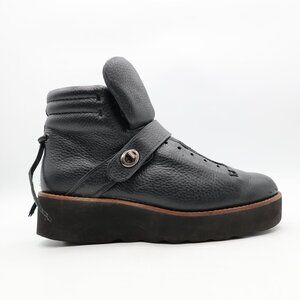 Coach Urban Hiker Women's Size 8.5 B Boots Black Leather Wedge Platform